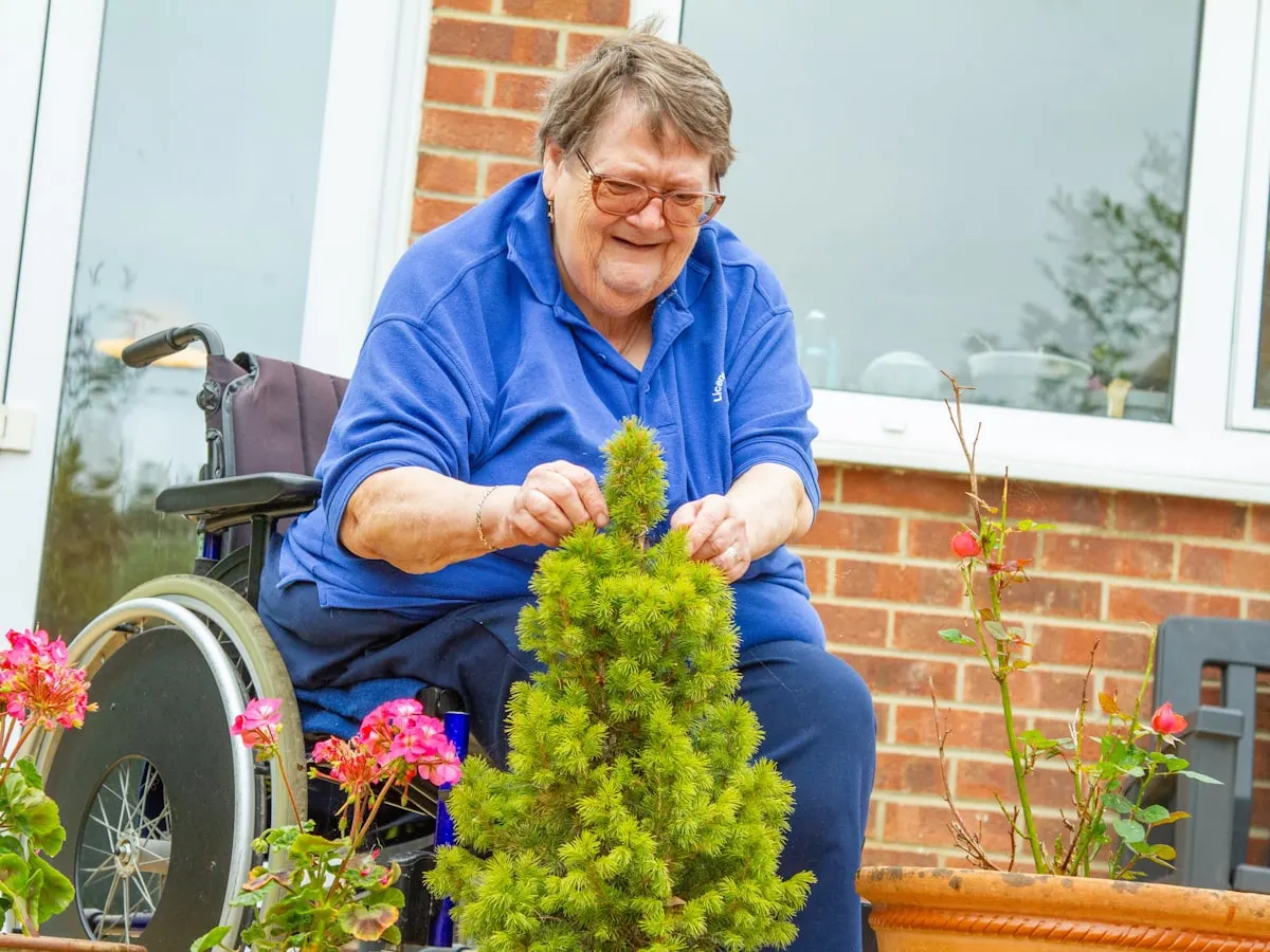 An NDIS participant being supported during a respite stay near Modbury